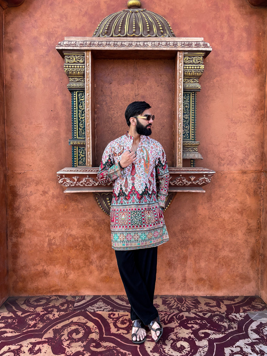 RANGMAHAL HERITAGE KURTA WHITE PANTS