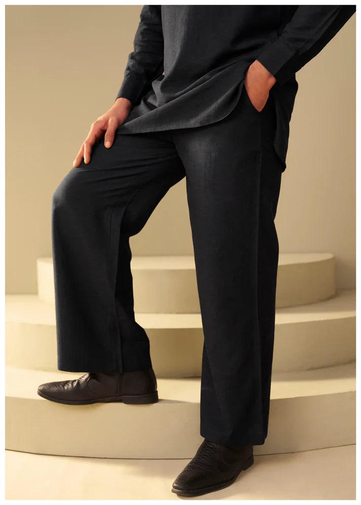 NOIR BLACK MEN'S CO-ORD SET – MINIMAL MODERN FIT