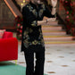 KAPIL SHRAMA BLACK KURTA WITH PAJAMA SET