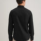 BLACK STITCHLESS PLACKET PREMIUM WRINKLE-FREE SHIRT