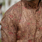 IKAT PRINT KURTA BROWN