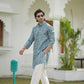 IKAT PRINT KURTA BLUE