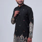 BLACK MIRROR & ZARI EMBROIDERED KURTA