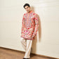 SIDDHARTH MALHOTRA IN OUR PEACH FLORAL RESHAM PRINTED KURTA SET