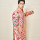 SIDDHARTH MALHOTRA IN OUR PEACH FLORAL RESHAM PRINTED KURTA SET