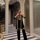 BLACK EMBROIDERED KURTA SET WITH DUPATTA