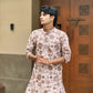 SILK POSITION FLORAL PRINTED KURTA SET