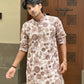 SILK POSITION FLORAL PRINTED KURTA SET