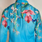 Men's Blue Floral Printed Kurta