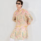 SHAYE CREAM FLORAL KING KURTA