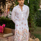 COTTON BLEND BOTANICAL THREAD AND SEQUIN WORK EMBROIDERY WITH SEQUENCE WEDDING AND FESTIVE KURTA