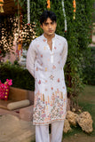 COTTON BLEND BOTANICAL THREAD AND SEQUIN WORK EMBROIDERY WITH SEQUENCE WEDDING AND FESTIVE KURTA