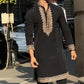 ROYAL BLACK EMBROIDERED KURTA