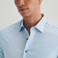SKY BLUE STITCHLESS PLACKET PREMIUM WRINKLE-FREE SHIRT