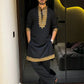 FESTIVAL SPECIAL ROYAL BLACK EMBROIDERED KURTA PAJAMA SET