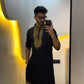 FESTIVAL SPECIAL ROYAL BLACK EMBROIDERED KURTA PAJAMA SET