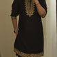 FESTIVAL SPECIAL ROYAL BLACK EMBROIDERED KURTA PAJAMA SET