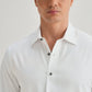 WHITE STITCHLESS PLACKET PREMIUM WRINKLE-FREE SHIRT