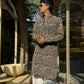 PEACOCK ARTISTRY KURTA – TURQUOISE GREEN| PAIRED WITH LUXURY KOREAN PANTS