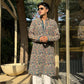 PEACOCK ARTISTRY KURTA – TURQUOISE GREEN| PAIRED WITH LUXURY KOREAN PANTS